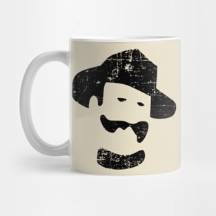 Edoardo Street Art Distressed Black Mug